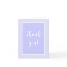 Pastel Periwinkle Purple Obrigado Notas