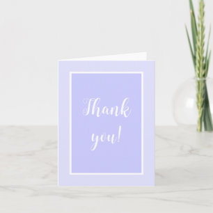 Pastel Periwinkle Purple Obrigado Notas