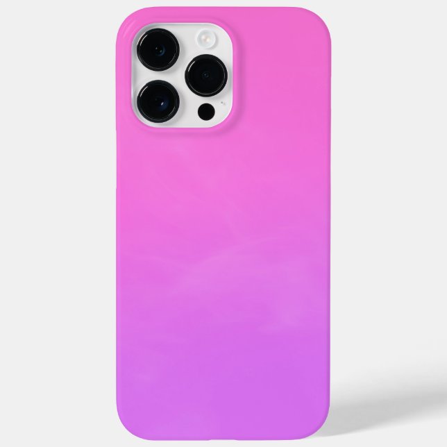 Pastel Pink and Purple Gradient Ombre iPhone Case (Verso)