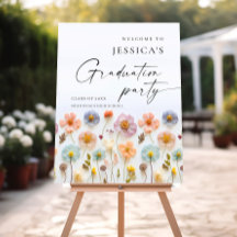 Pastel Pink Boho Festa de formatura de flor selvag