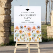 Pastel Pink Boho Festa de formatura de flor selvag