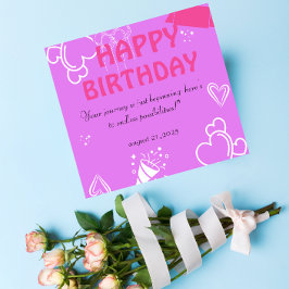 Pastel Pink - guardanapos de Feliz Aniversário