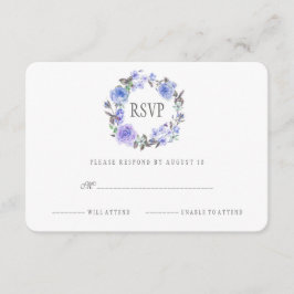 Pastel Purple Watercolor Floral | RSVP