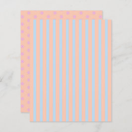 Pastel Rainbow Stripes e Flores Papel Escarlate