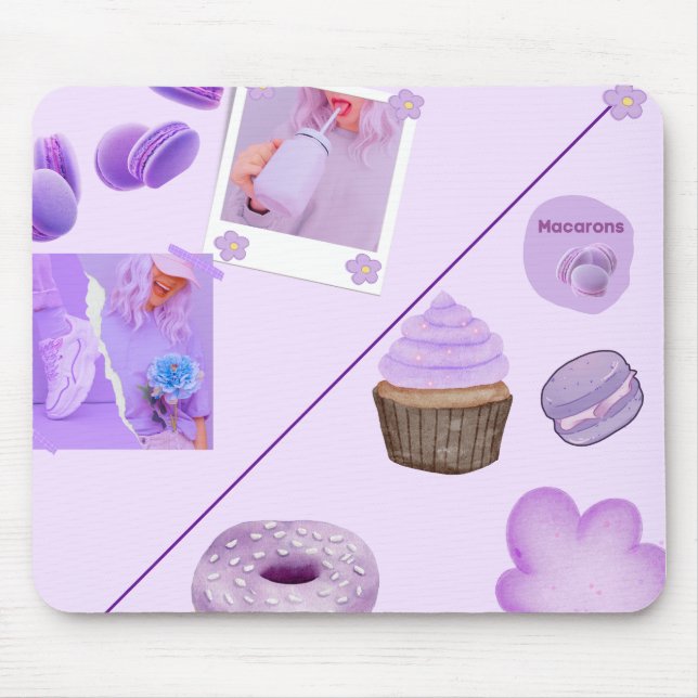 Pastel Sweets Aesthetic Mouse Pad (Frente)