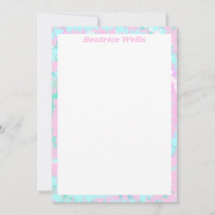 Pastel Tie Dye Pink Pink Aqua Mint Green