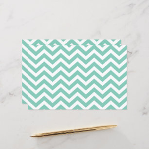 Pastel Turquoise & White Chevron Caserno