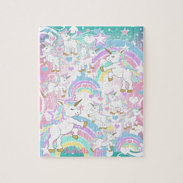 Pastel Unicorn Quebra-cabeça (Vertical)