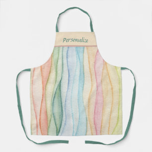 Pastel Watercolor Pintor Rainbow Coluna Personaliz