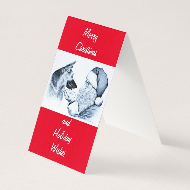 Pastor Alemão e Papai Noel (Verso)