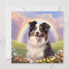 Pastor australiano Rainbow Bridge Custom Name Dog