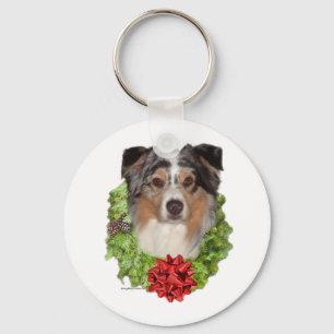 Pastor australiano Wreath - Chaveiro