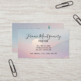 Pastor Cartão de visita minimalista