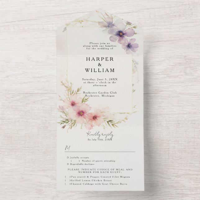 pastor cosmos flores rsvp casamento anexado (Inside)