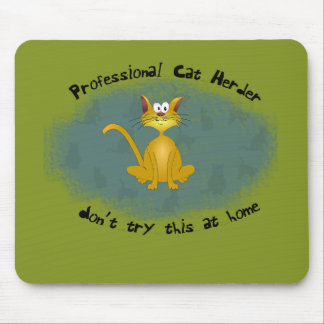 Pastor engraçado Mousepad do gato