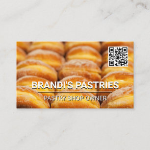 Pastries Cartão de visita de Código QR