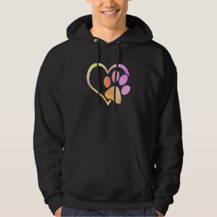 Pata Cachorra Cachorra Impressão Camisa Psicodélic