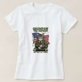 Pata-Chuva do Patriota - Camisa Gato Engraçado e I