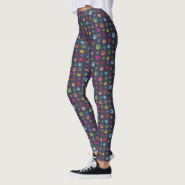 Pata ColoridaImprime as Leggings do Impressão All-