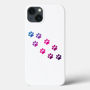 Pata de Gato Padrão Cor-de-Rosa Púrpura