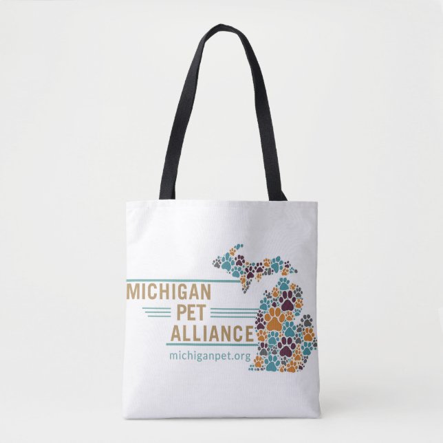 Pata de Michigan Imprime Sacos de Tote (Frente)