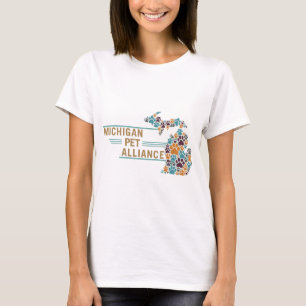 Pata de Michigan Imprime T-shirts