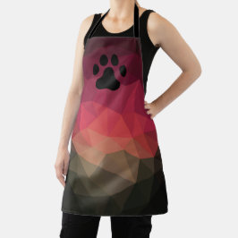 Pata de pêssego, pegada animal, design colorido