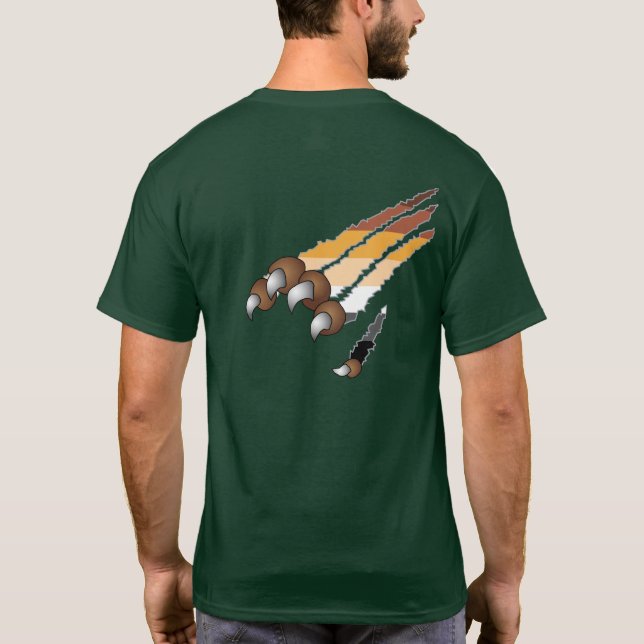 Pata & t-shirt do orgulho (urso) (Verso)