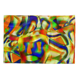 Patamares coloridos em faixas beges curvas