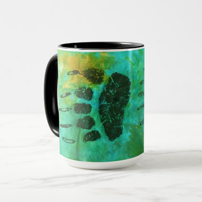 Patas de urso do urso - 15 onças. Caneca combinado (Frente Esquerda)