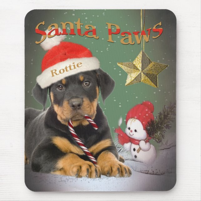 Patas Mousepad do papai noel do filhote de (Frente)