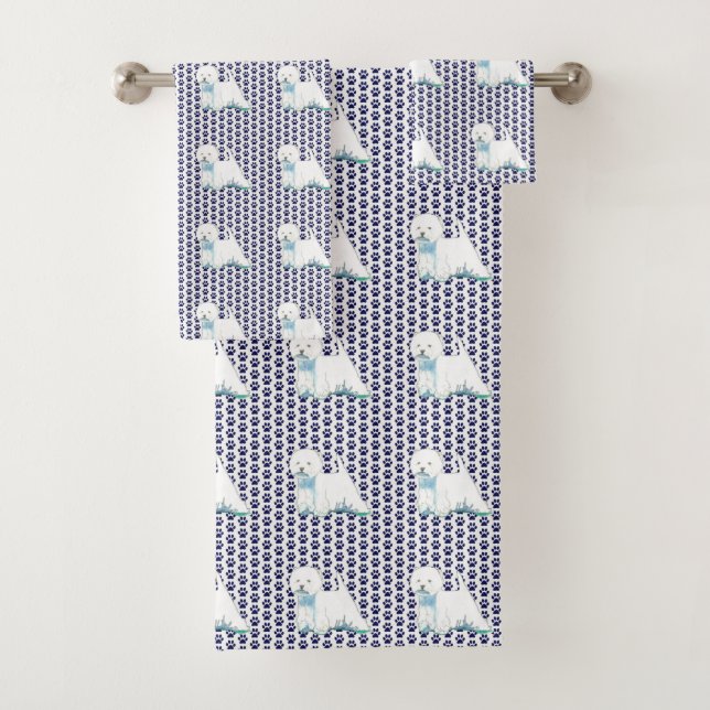 Patas ocidentais de toalha de banho de Terrier das (Insitu)