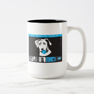 Patas para o salvamento do cão das casas - caneca