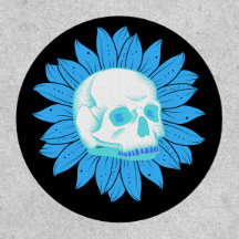 Patch do crânio da flor