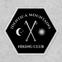 patch personalizável do clube de paus de caminhada