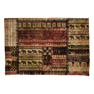 Patchwork Africano: Grunge Impressão Background