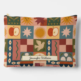 Patchwork celestial boêmica com símbolos místicos