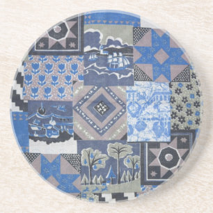 Patchwork Quilt Sandstone Porta copos