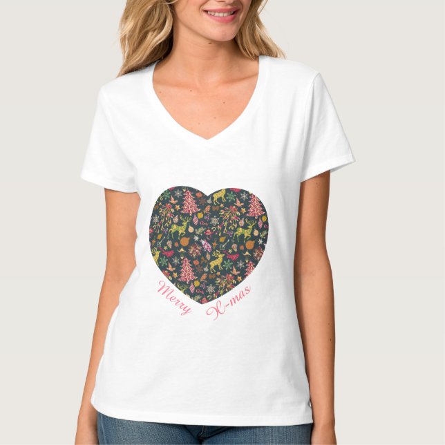 Patchwork sem costura - Camisas de Natal (Frente)