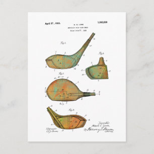 PATENTE DE CABEÇAS DE CLUBE DE GOLFE - Cartões pos