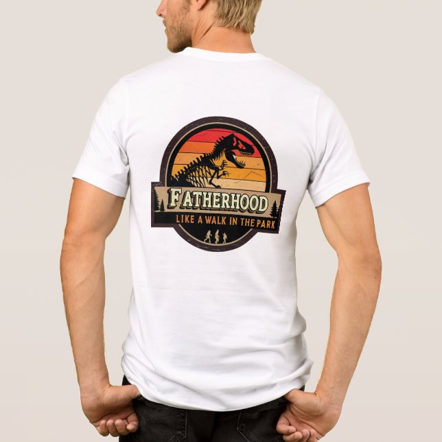 Paternidade como uma caminhada no Park T-Shirt (Verso)