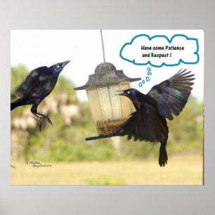 Patience Respeite Ravens Crows Impressão