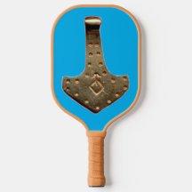 Patilha de picleball azul-de-martelo Dourado