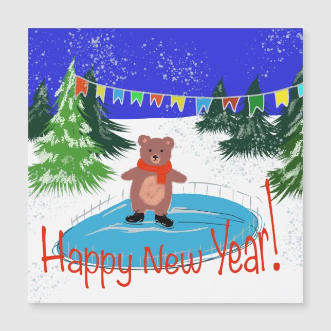 Patinação de ursos engraçada (Frente)