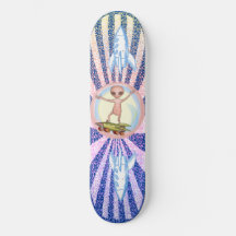patinador alienígena Skateboard