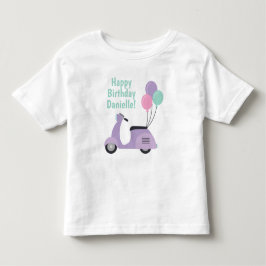 Patinete de Pastel e Balões - T-shirt personalizad