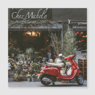 Patinete do motor vermelho Vintage