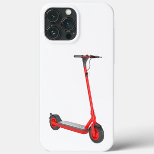 Patinete elétrico vermelho
