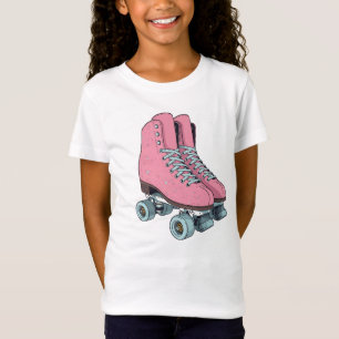 Patins Retrô – Camiseta Vintage para Meninas