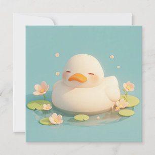 Pato Branco em Postcard do Lago Floral de Argila 3